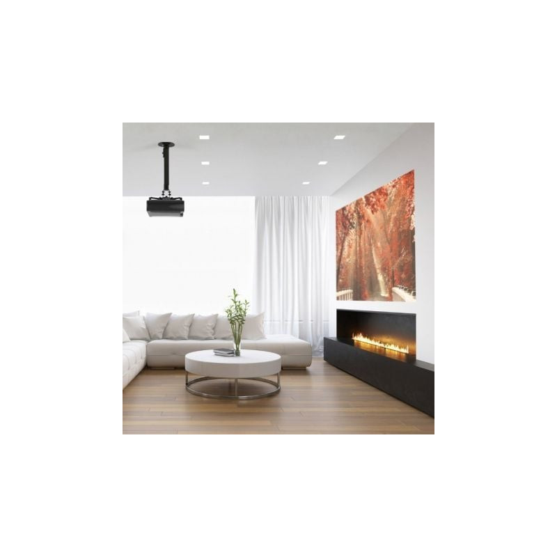 Soporte de techo/ pared para proyector aisens cp04tsre-131/ giratorio/ inclinable/ extensible/ hasta 13.5kg