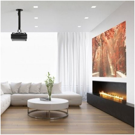 Soporte de techo/ pared para proyector aisens cp04tsre-131/ giratorio/ inclinable/ extensible/ hasta 13.5kg
