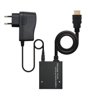 Duplicador hdmi nanocable 10.25.3502/ hdmi macho - 2x hdmi hembra