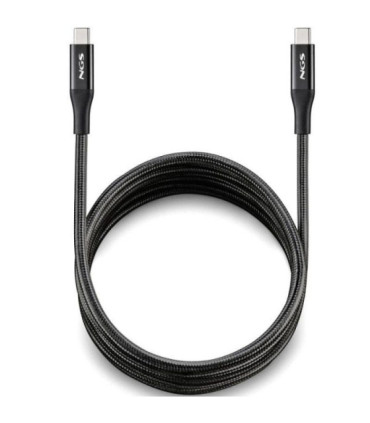 Cable usb 4.0 tipo-c ngs knot/ usb tipo-c macho - usb tipo-c macho/ hasta 240w/ 40gbps/ 2m/ negro