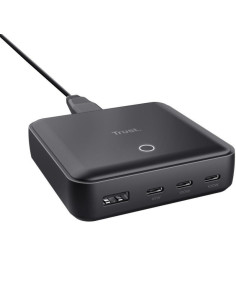 Cargador de sobremesa trust maxo/ 3xusb tipo-c/ 1xusb/ 100w