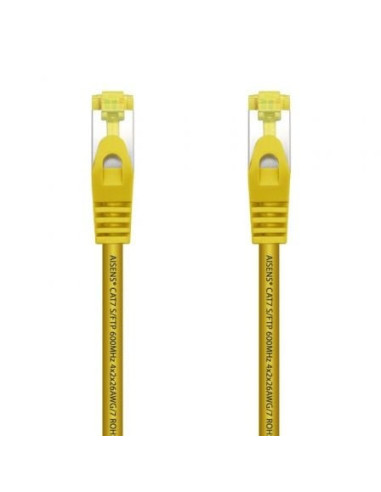 Cable de red rj45 sftp aisens a146-0472 cat.7/ 25cm/ amarillo