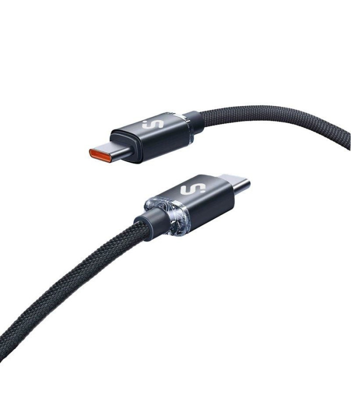 Cable usb 2.0 tipo-c subblim optimus/ usb tipo-c macho - usb tipo-c macho/ hasta 60w/ 480mbps/ 1m/ negro