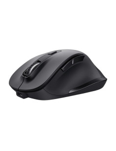Ratón ergonómico inalámbrico trust fyda eco/ batería recargable/ hasta 2400 dpi