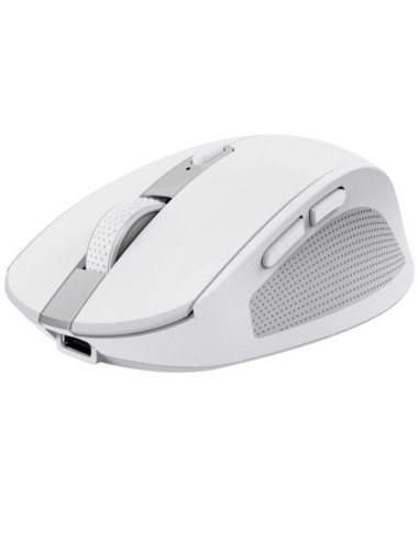 Ratón inalámbrico por bluetooth trust ozaa compact wireless/ batería recargable/ hasta 3200 dpi/ blanco