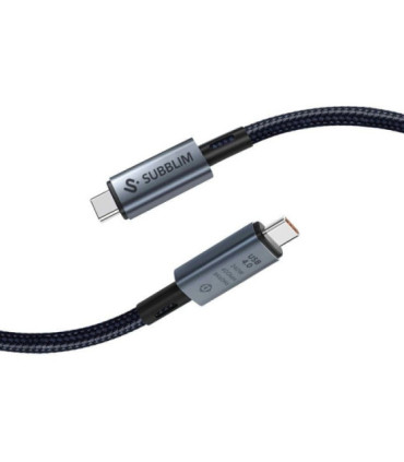 Cable usb 4.0 tipo-c subblim cable high/ usb tipo-c macho - usb tipo-c macho/ hasta 240w/ 40gbps 1.5m/ negro