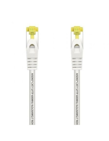 Cable de red rj45 sftp aisens a146-0488 cat.7/ 25cm/ blanco