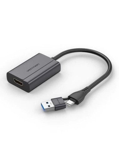 Adaptador vention acyhb/ usb tipo-c macho/ usb macho - hdmi hembra