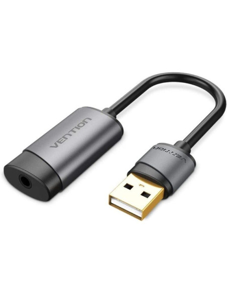 Tarjeta de sonido vention cdjhb/ usb macho - jack 3.5 hembra