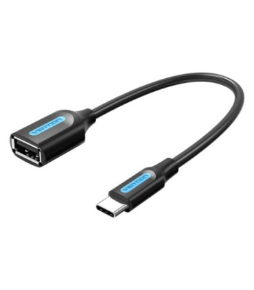 Cable usb 2.0 vention ccsbb/ usb tipo-c macho - usb hembra/ 15cm/ 480mbps/ negro