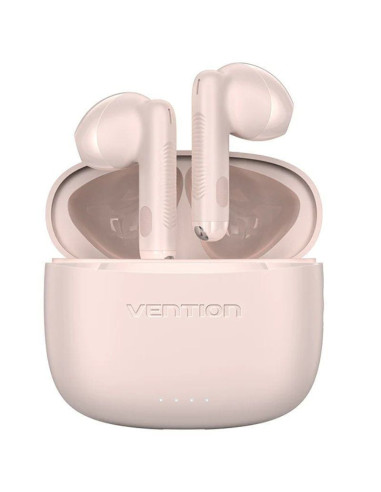 Auriculares bluetooth vention elf e03 nbhp0 con estuche de carga/ autonomía 6h/ rosas