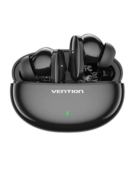 Auriculares bluetooth vention nbfb0 con estuche de carga/ autonomía 7h/ negros