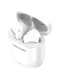 Auriculares bluetooth vention nbgw0 con estuche de carga/ autonomía 7h/ blancos