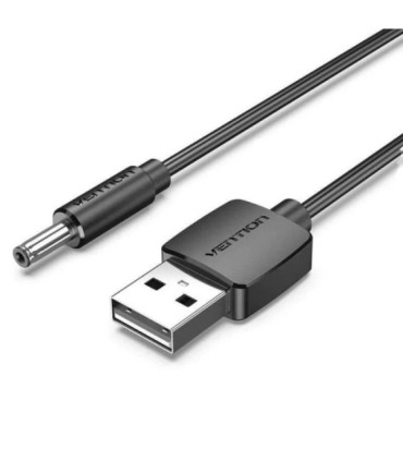 Cable alimentación vention cexbf/ usb macho - dc 3.5mm macho/ 1m/ negro