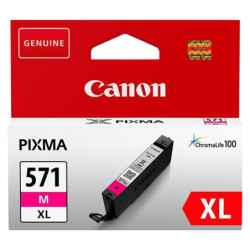 Cartucho de tinta original canon cli-571mxl alta capacidad/ magenta