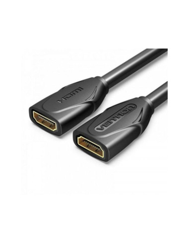 Cable alargador hdmi vention aaxbd/ hdmi hembra - hdmi hembra/ 50cm/ negro