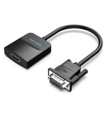 Conversor vention acnbb/ vga macho - hdmi hembra/ 15cm/ negro