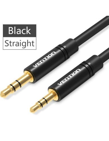 Cable estéreo vention balbg/ jack 3.5 macho - jack 2.5 hembra/ 1.5m/ negro