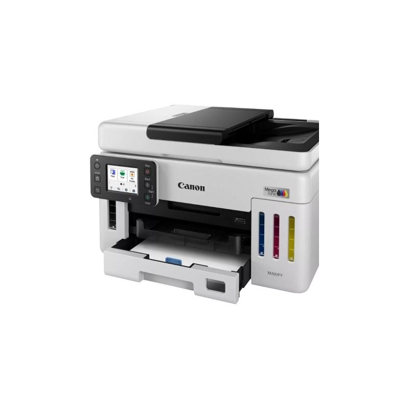 Multifunción recargable canon maxify gx6150 megatank wifi/ dúplex/ blanca