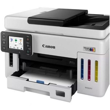 Multifunción recargable canon maxify gx6150 megatank wifi/ dúplex/ blanca