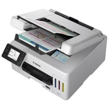 Multifunción recargable canon maxify gx6550 megatank wifi/ dúplex/ blanca