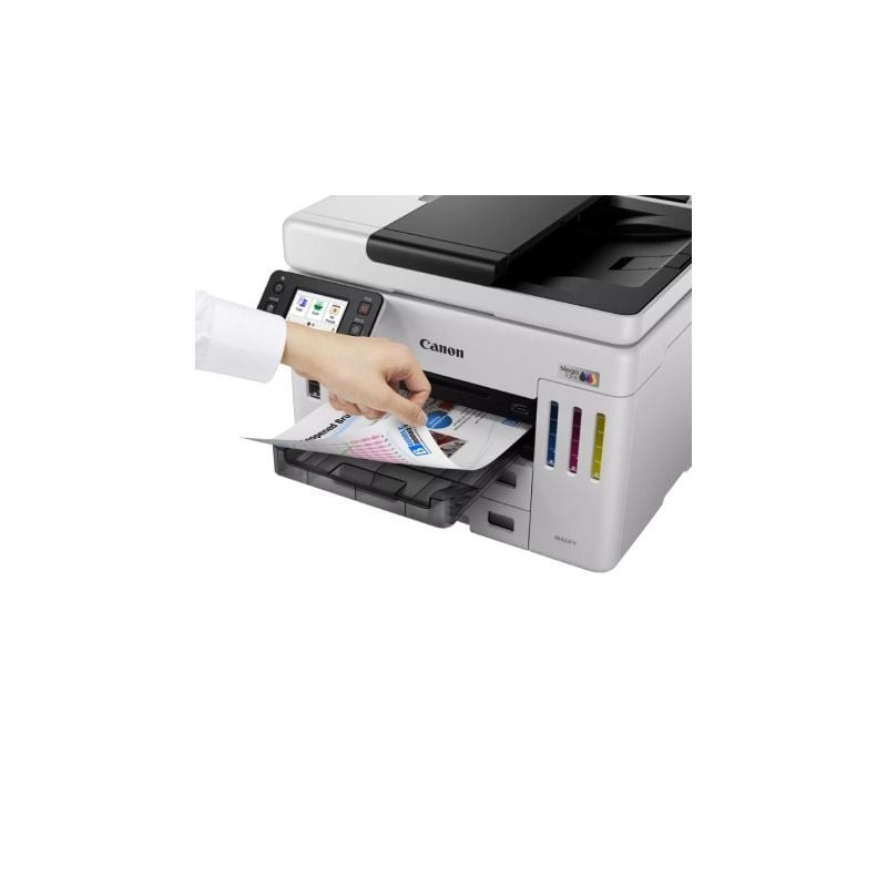 Multifunción recargable canon maxify gx7150 megatank wifi/ dúplex/ fax/ blanca