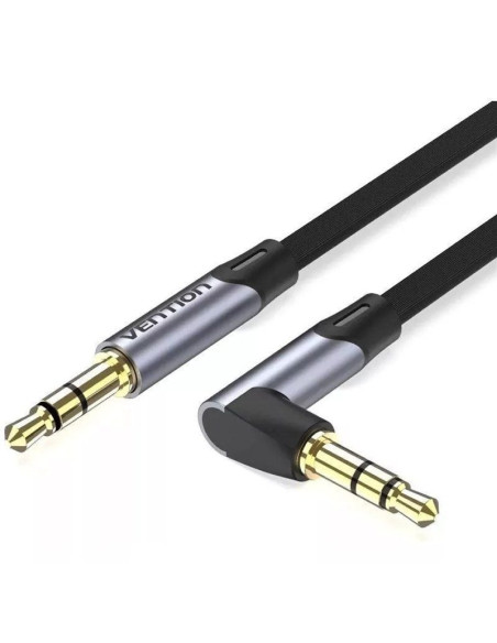 Cable estéreo vention banhh/ jack 3.5 macho - jack 3.5 macho/ 2m/ gris