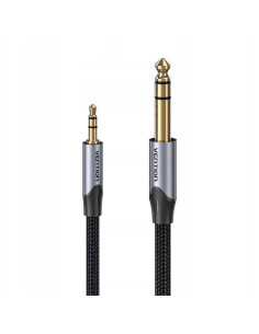 Cable estéreo vention bauhd/ jack 3.5 macho - jack 6.3 macho/ 50cm/ gris