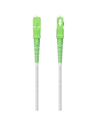 Cable de fibra óptica g657a2 3.0 9/125 smf aisens a152-0619/ lszh/ 150m/ blanco