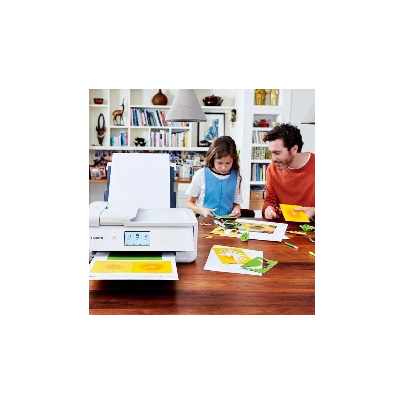 Multifunción a3 canon pixma ts9551ca wifi/ dúplex/ blanca