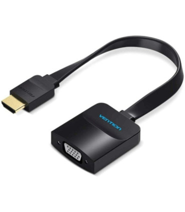 Cable conversor vention 74346/ hdmi macho/ vga hembra - jack 3.5 hembra/ 20cm/ negro
