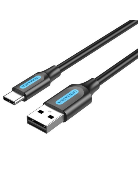 Cable usb 2.0 tipo-c vention cokbc/ usb macho - usb tipo-c macho/ hasta 60w/ 480mbps/ 25cm/ gris
