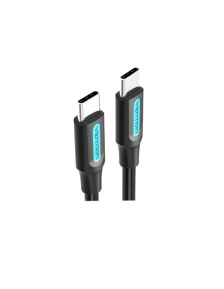Cable usb 2.0 tipo-c vention cosbh/ usb tipo-c macho - usb tipo-c macho/ hasta 60w/ 480mbps/ 2m/ negro