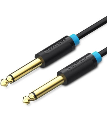 Cable mono vention baabh/ jack 6.5 macho - jack 6.5 macho/ 2m/ negro