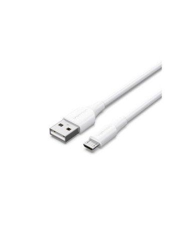 Cable usb 2.0 vention ctiwh/ usb macho - microusb macho/ hasta 60w/ 480mbps/ 2m/ blanco