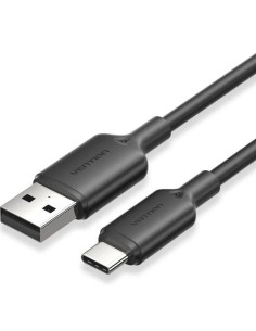 Cable usb 2.0 tipo-c vention ctqbh/ usb tipo-c macho - usb macho/ hasta 60w/ 480mbps/ 2m/ negro