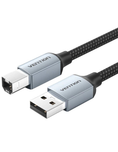 Cable usb 2.0 impresora vention ctthg/ usb tipo-b macho - usb macho/ 480mbps/ 8m/ gris