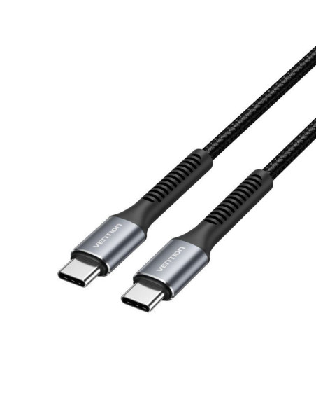 Cable usb tipo-c vention h15bf/ usb tipo-c macho - usb tipo-c macho/ 60w/ 480mbps/ 1m/ negro
