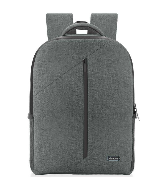 Mochila aisens premium asbg-bp084-gr para portátiles hasta 15.6'/ gris