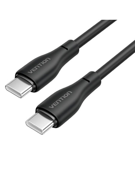 Cable usb tipo-c vention h27bf/ usb tipo-c macho - usb tipo-c macho/ 60w/ 480mbps/ 1m/ negro