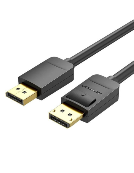 Cable displayport 1.2 4k vention hacbi/ displayport macho - displayport macho/ 3m/ negro