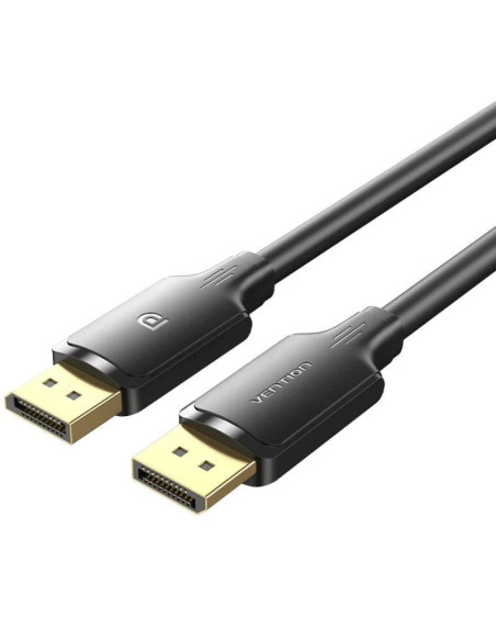 Cable displayport 1.2 4k vention hakbl/ displayport macho - displayport macho/ 10m/ negro