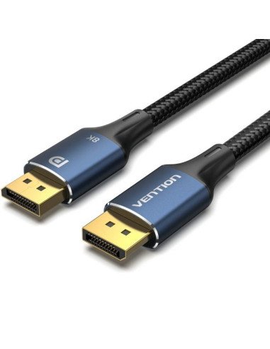 Cable vention hcelf/ displayport macho - displayport 8k macho/ 3m/ azul