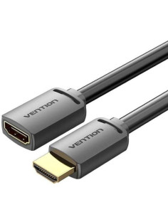 Cable alargador hdmi 4k vention ahcbh/ hdmi macho - hdmi hembra/ 2m/ negro