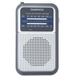 Radio portátil daewoo dw1008/ plata