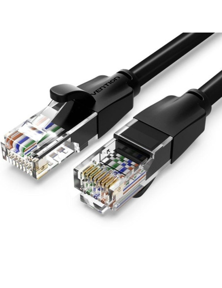 Cable de red rj45 utp vention ibebs cat.6/ 25m/ negro