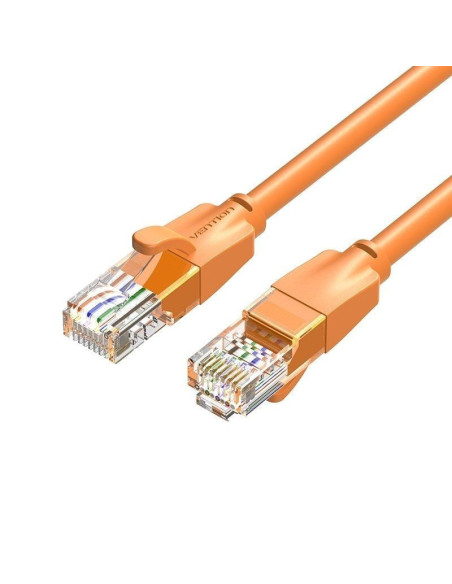 Cable de red rj45 utp vention ibeof cat.6/ 1m/ naranja