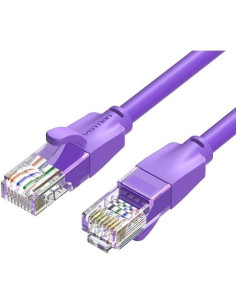 Cable de red rj45 utp vention ibevf cat.6/ 1m/ morado