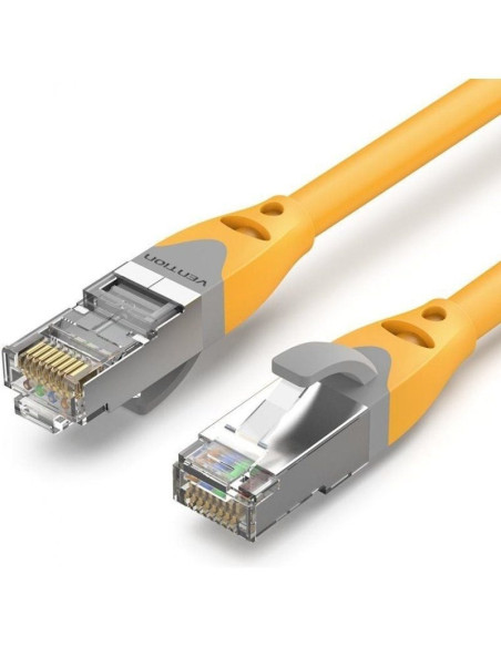 Cable de red rj45 sftp vention ibhyl cat.6a/ 10m/ amarillo