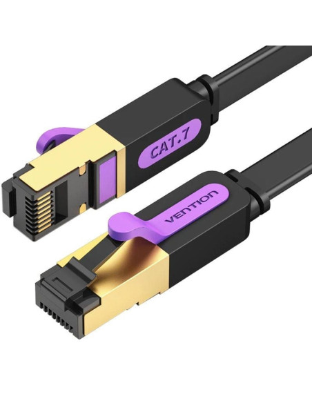 Cable de red rj45 sftp vention icdbf cat7/ 1m/ negro
